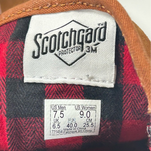 Vans SK8 Hi MTE Mens 7.5 Women’s 9 Scotchguard Brown Plaid Skate Hiking Shoes - Picture 2 of 15